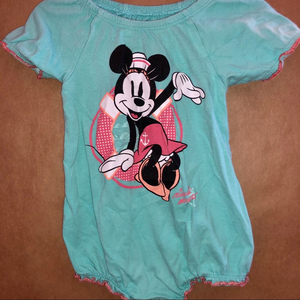 Disney Cruise Lines Minnie Mouse Onesie girls 12M